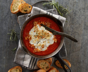 Roasted Red Pepper Bagna Cauda  Dip (warm)  with Garlic Olive Oil Recipe