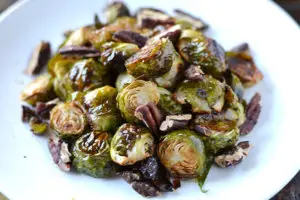 Sauteed  Brussels Sprouts and Pecans with Balsamic Recipes