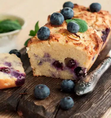 Blueberry Pound Cake with Lemon Infused Olive Oil Recipe