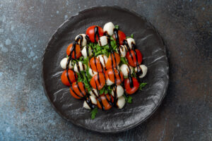 Sonoma Farm Buffalo Mozzarella, Cherry Tomatoes and Traditional Balsamic Vinegar Recipe