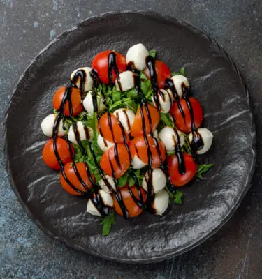 Sonoma Farm Buffalo Mozzarella, Cherry Tomatoes and Traditional Balsamic Vinegar Recipe