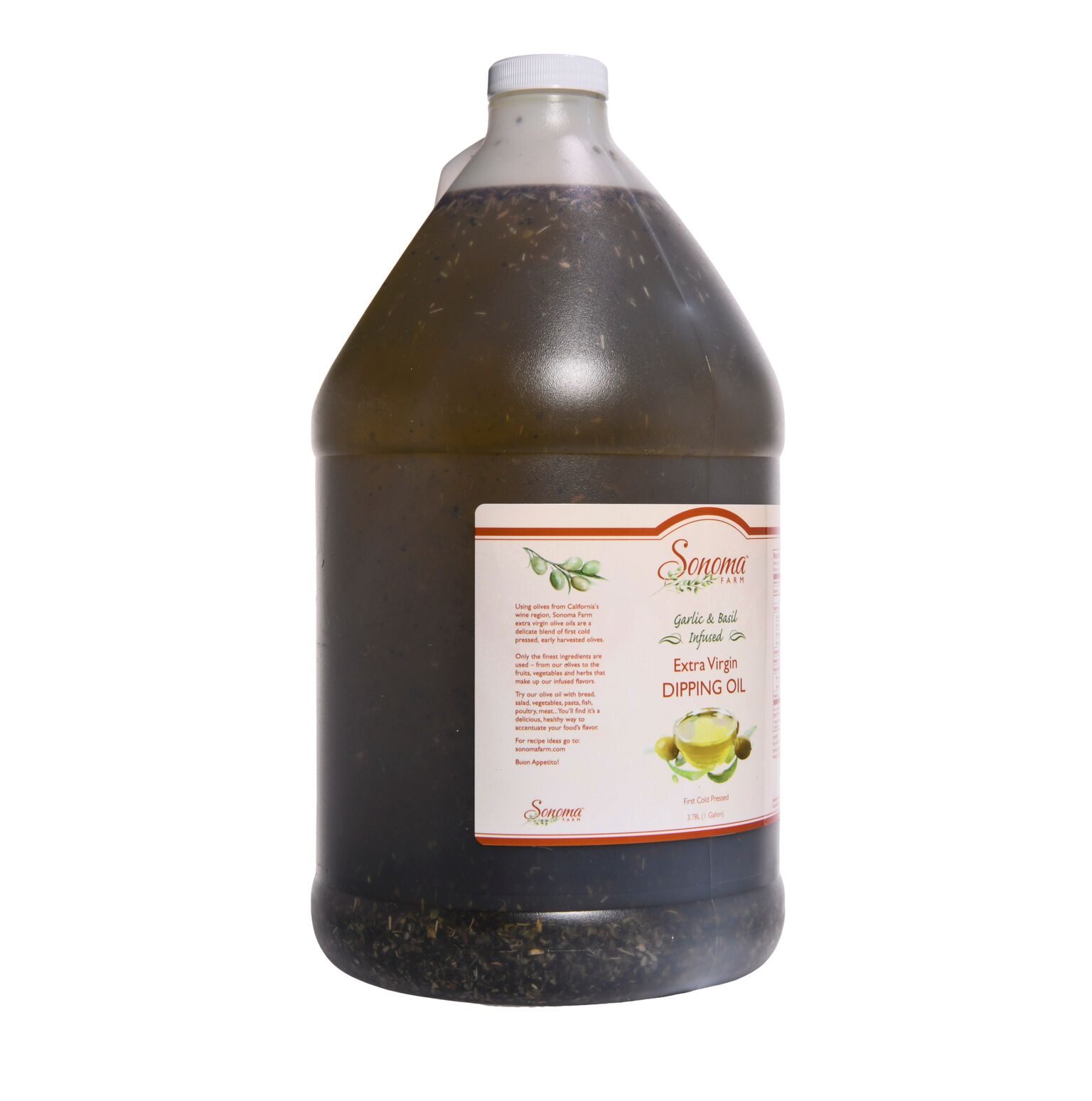 Infused Extra Virgin Olive Oil | Organic Jalapeño | 1 Gallon / 3.8 Liter