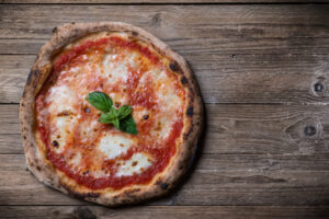Feta Margarita Pizza with Garlic Olive Oil Recipe