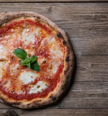 Feta Margarita Pizza with Garlic Olive Oil Recipe