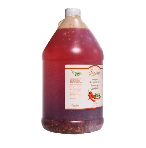 Infused Extra Virgin Olive Oil | <b>Red Pepper Flakes</b> | 1 Gallon / 3.8 Liters