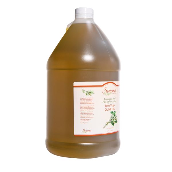 Infused Extra Virgin Olive Oil | <b>Rosemary / Basil</b> | 1 Gallon / 3.8 Liters