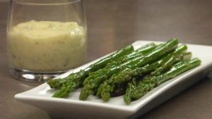 Steamed Asparagus in Garlic Infused Olive Oil Recipe