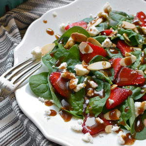 Strawberry Balsamic Vinaigrette with Mixed Greens, Fresh Strawberries and Asiago Recipe