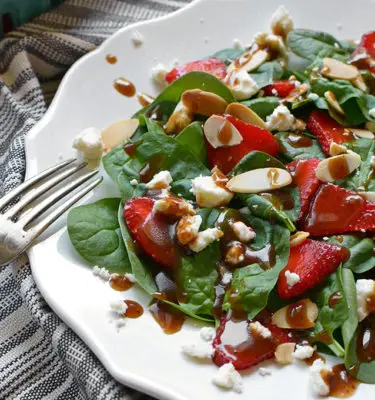 Strawberry Balsamic Vinaigrette with Mixed Greens, Fresh Strawberries and Asiago Recipe
