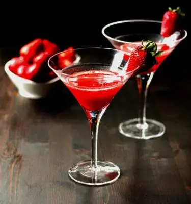 Strawberry Martini with Strawberry Balsamic Recipe