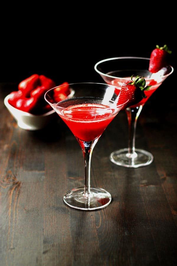 Strawberry Martini with Strawberry Balsamic Recipe