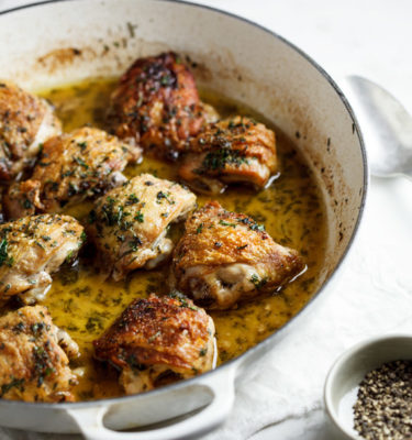 Stuffed Rosemary Olive Oil Chicken With White Wine Sauce Recipe