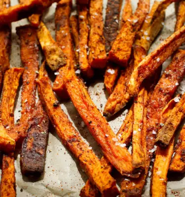 Sweet Potato Fries with Red Pepper Infused Olive Oil
