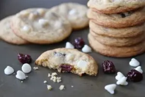 White Chocolate / Cherry Cookies with Coffee Balsamic Vinegar Recipe