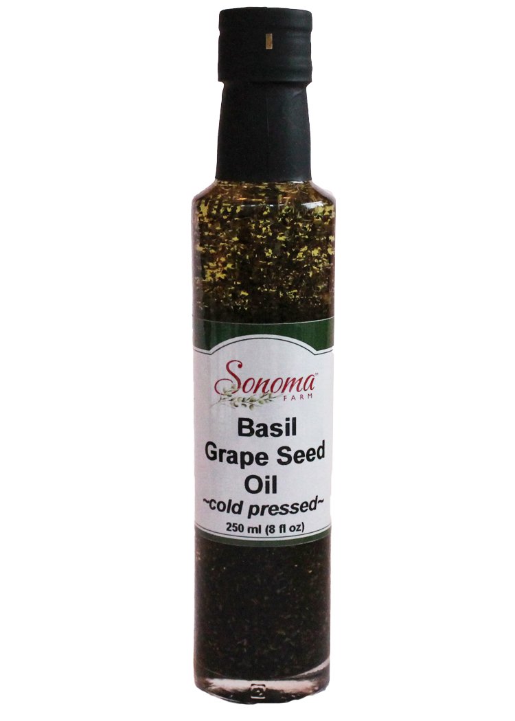 Sonoma Farm Basil Grape Seed Oil