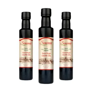 3 pack of 500ml bottles of bacon flavor infused extra virgin olive oil