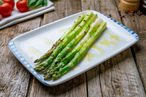 Oven-Roasted Asparagus with Blood Orange Infused Olive Oil Recipe