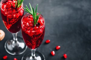 Champagne Pomegranate Balsamic Cocktail Recipe
