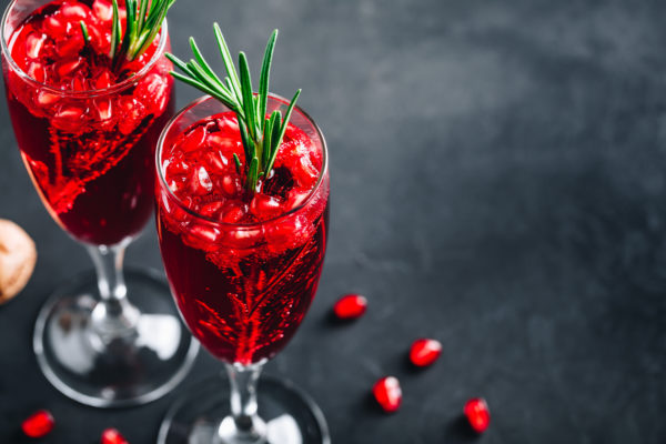 Champagne Pomegranate Balsamic Cocktail Recipe