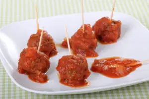 Mini Spicy Meatballs with Hot Pepper Infused Olive Oil Recipe