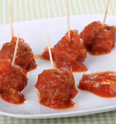 Mini Spicy Meatballs with Hot Pepper Infused Olive Oil Recipe