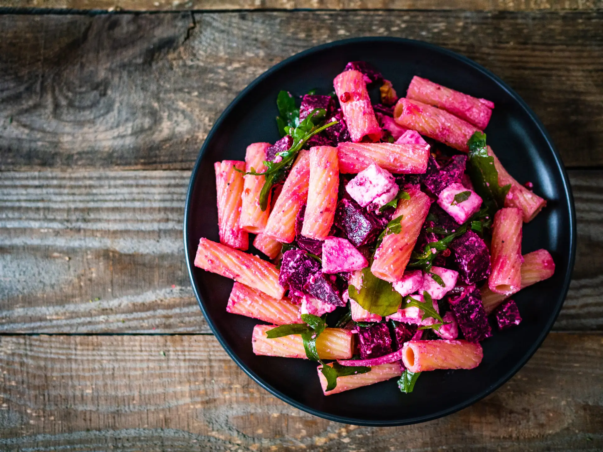 Beet Feta Pasta with Organic Olive Oil Recipe