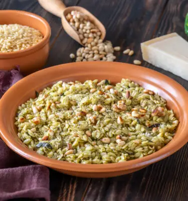Orzo Salad with Lemon Olive Oil and Pine Nuts Recipe