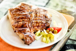 Florentine Grilled Steak with Lemon Olive Oil Recipe
