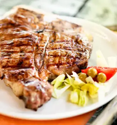 Florentine Grilled Steak with Lemon Olive Oil Recipe