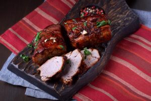 Pork Tenderloin Spicy Apricot Glaze  with Hot Pepper Olive Oil Recipe