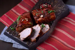 Pork Tenderloin Spicy Apricot Glaze  with Hot Pepper Olive Oil Recipe