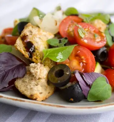 Panzanella Tomato, Bread Salad with Traditional Barrel Aged Balsamic Recipe