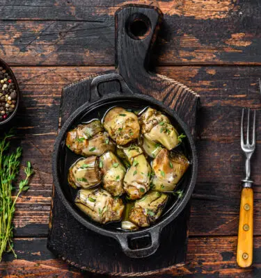 Braised Artichokes with Lemon Olive Oil Recipe