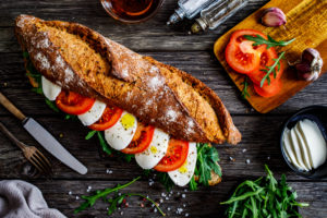 Basil, Tomato, Balsamic, and Fresh Mozzarella Sandwich Recipe