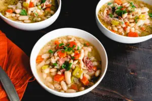 Spicy Ham and Beans Soup with Giardiniera Recipe