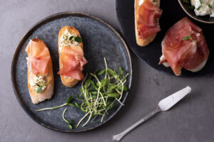 Goat Cheese and Pancetta Rosemary / Basil Olive Oil Appetizer Recipe