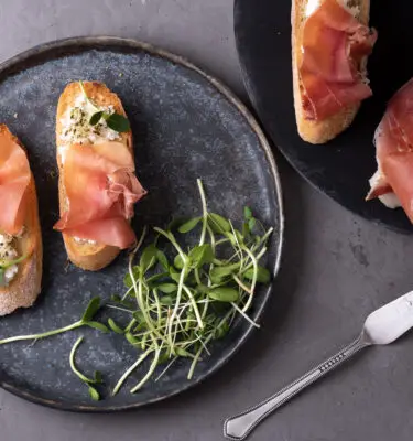 Goat Cheese and Pancetta Rosemary / Basil Olive Oil Appetizer Recipe