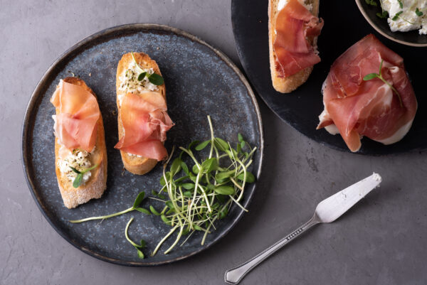 Goat Cheese and Pancetta Rosemary / Basil Olive Oil Appetizer Recipe