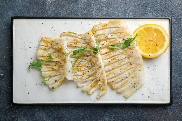 Grilled Halibut with Lemon Olive Recipe