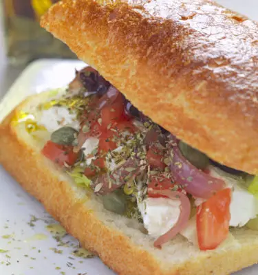 Lemon Olive Oil Greek Sandwich Recipe
