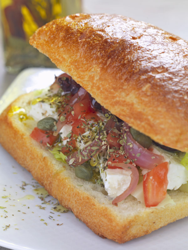 Lemon Olive Oil Greek Sandwich Recipe