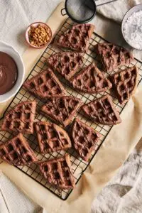 Blood Orange Olive Oil Double Chocolate Dessert Waffles Recipes
