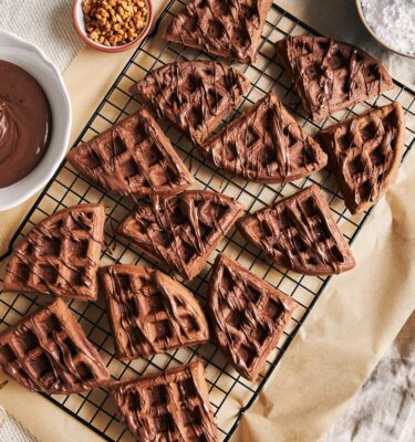 Blood Orange Olive Oil Double Chocolate Dessert Waffles Recipes