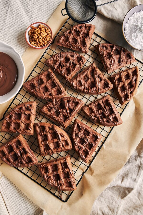 Blood Orange Olive Oil Double Chocolate Dessert Waffles Recipes