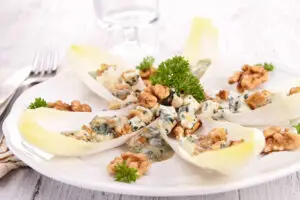 Endive with  Blue Cheese, Walnuts and Organic Olive Oil Recipe