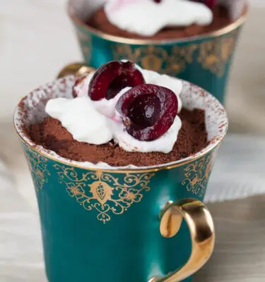 Chocolate Mousse with Cherry Balsamic for Two Recipe