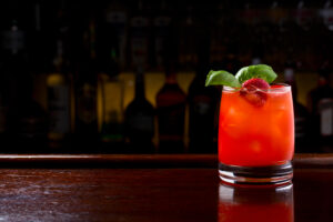 Strawberry Balsamic Cocktail with Fresh Basil Recipe