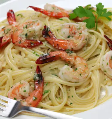 Garlic Olive Oil Shrimp Scampi Pasta Recipe
