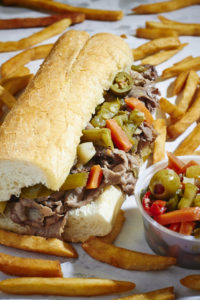 Italian Beef  Sandwich (spicy) with  Hot Giardiniera Recipe