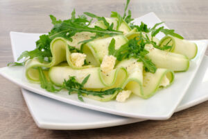 Fresh Zucchini and Feta Drizzle with Lemon Olive Oil Recipe